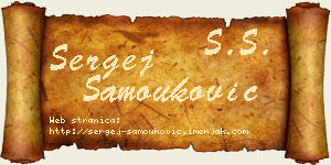 Sergej Samouković vizit kartica
